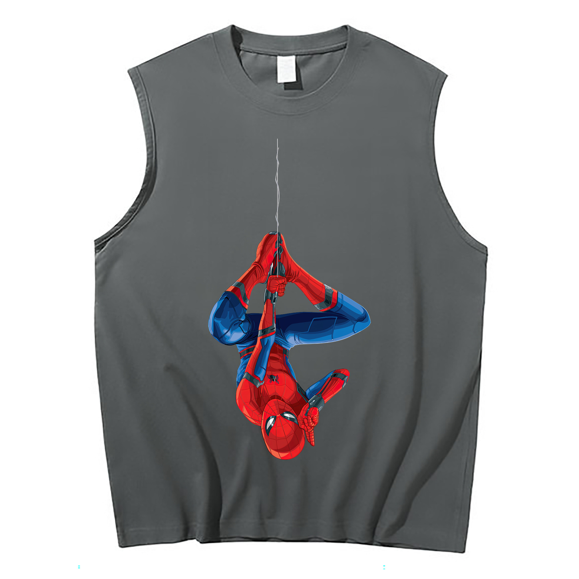 （画像用） Spider Man スパイダーマン コットン100％タンクトップ（フロントプリント）